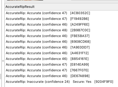 These are the results when viewing ID Tags