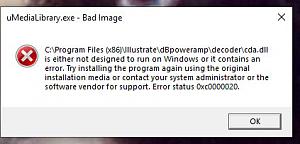 Click image for larger version

Name:	dbPoweramps Error Message.jpg
Views:	210
Size:	26.6 KB
ID:	297343